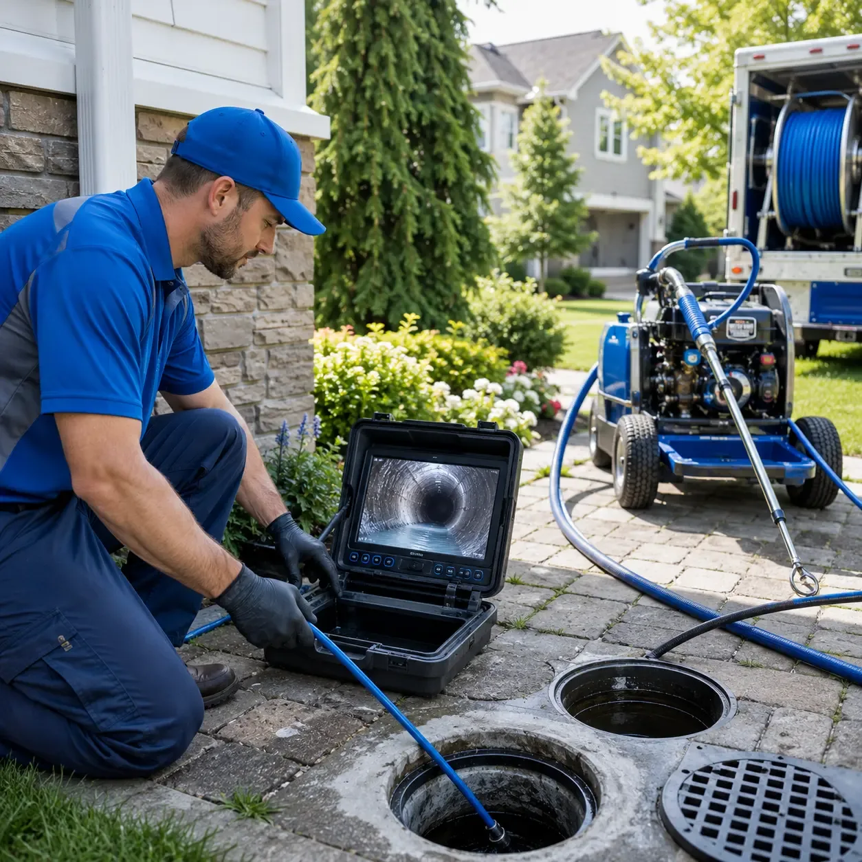 Outdoor drain cleaning professionals serving Apollo, PA